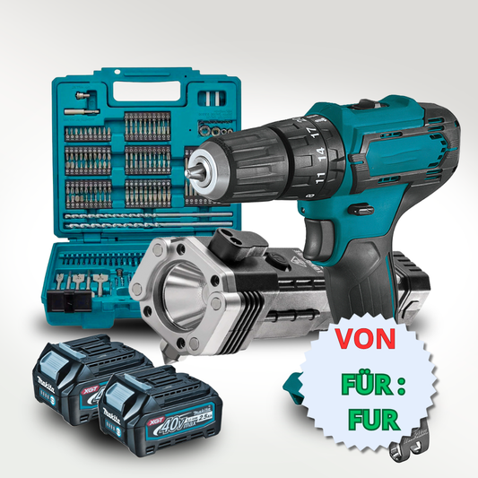 MKT Cordless Drill Driver + 2x Batteries 40V + 45 Accessories